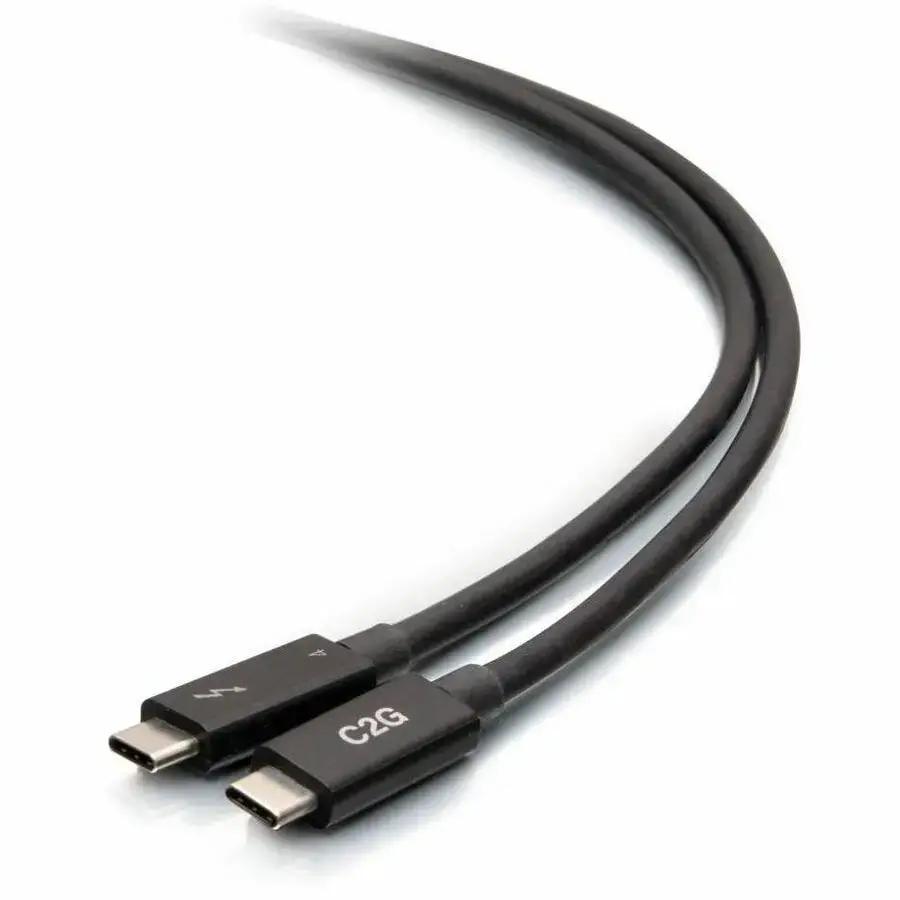 C2G 2.5ft Thunderbolt 4 USB-C Cable with 40Gbps Data Transfer, 8K Support and 100W Power Delivery by Legrand Group