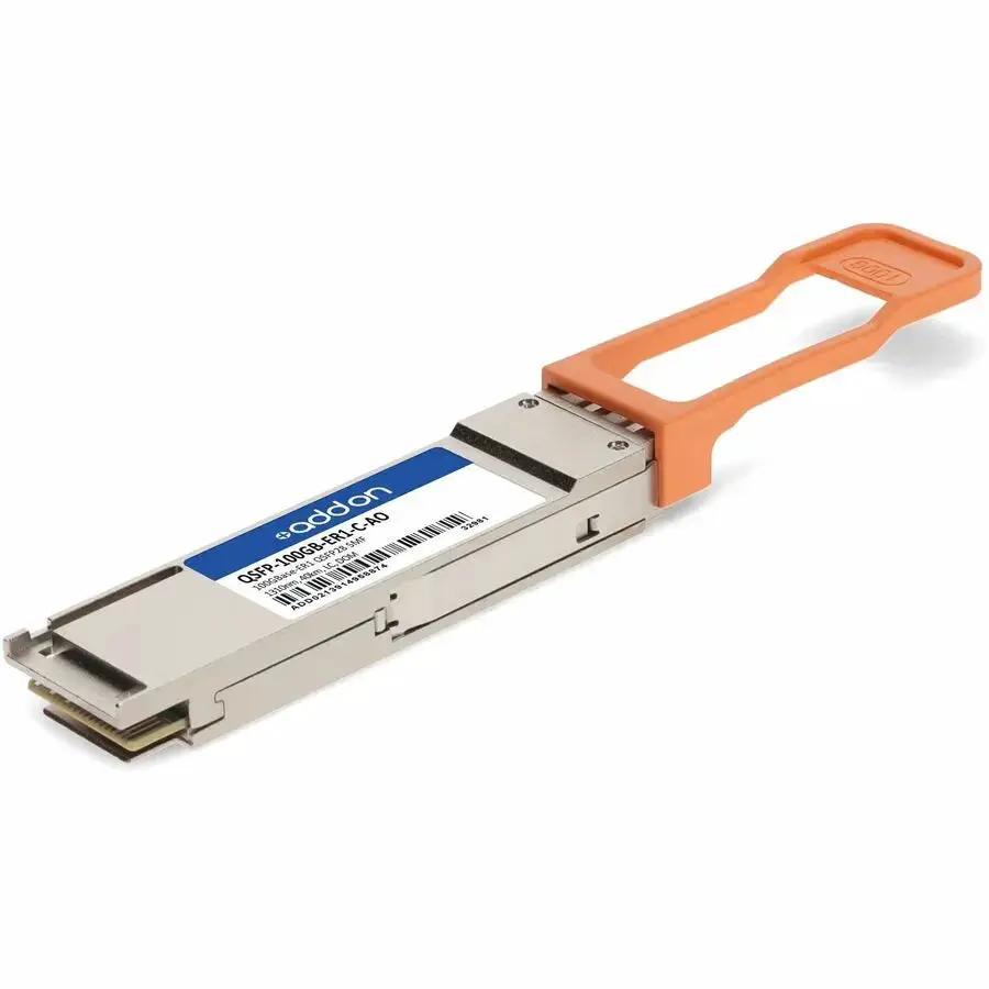 AddOn Cisco QSFP28 Module (Part No: QSFP-100GB-ER1-C-AO) – 100GBase-ER1 Transceiver for Long-Range Single-Mode Fiber Connectivity by ADDON