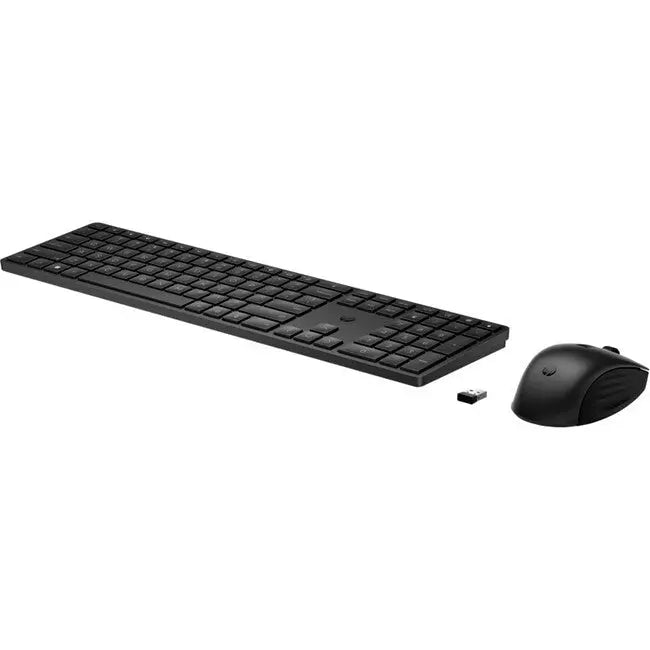 HP 655 Wireless Keyboard and Mouse Combo (4R009AA) – Reliable 2.4 GHz RF Connectivity with Customizable Keys and Multi-Surface Tracking