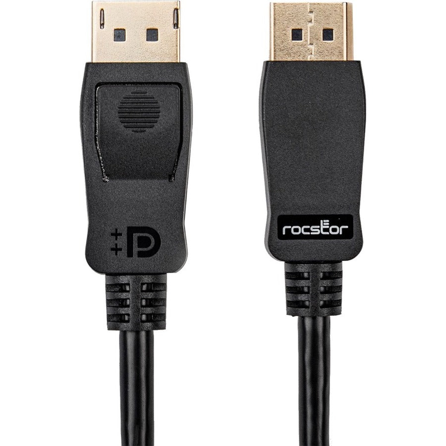 Rocstor Premium DisplayPort 1.2 Cable - 4K at 60Hz, 15ft, SlimLine Series