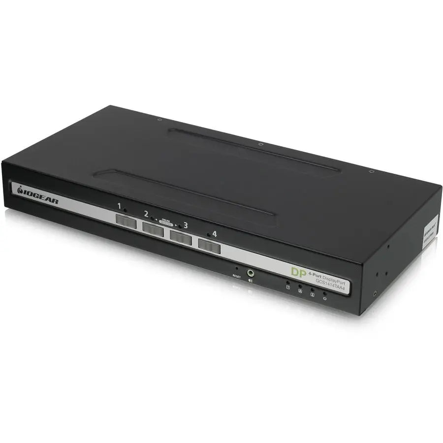 IOGEAR GCS1414TAA4 4-Port Single View DisplayPort KVM Switch with Audio and NIAP Certification