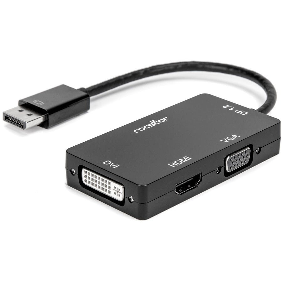 Rocstor Premium DisplayPort to HDMI, VGA, DVI Adapter - 4K UHD Support, Compact Design
