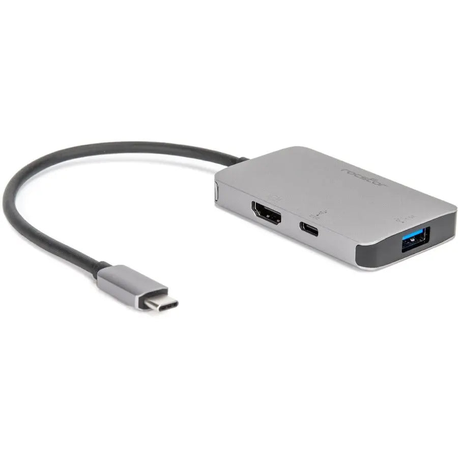 Rocstor Premium USB-C to HDMI 4K Adapter with 3-in-1 Multiport Functionality