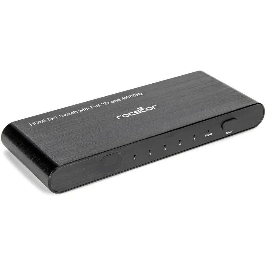 Rocstor Y10A267-A1 5-Port HDMI 2.0 Splitter 4K/60Hz Support with HDR and EDID Technology
