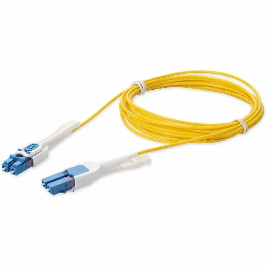 AddOn 3m LC (Male) to LC (Male) OS2 Duplex Fiber Optic Patch Cable - Riser Rated, Yellow by ADDON