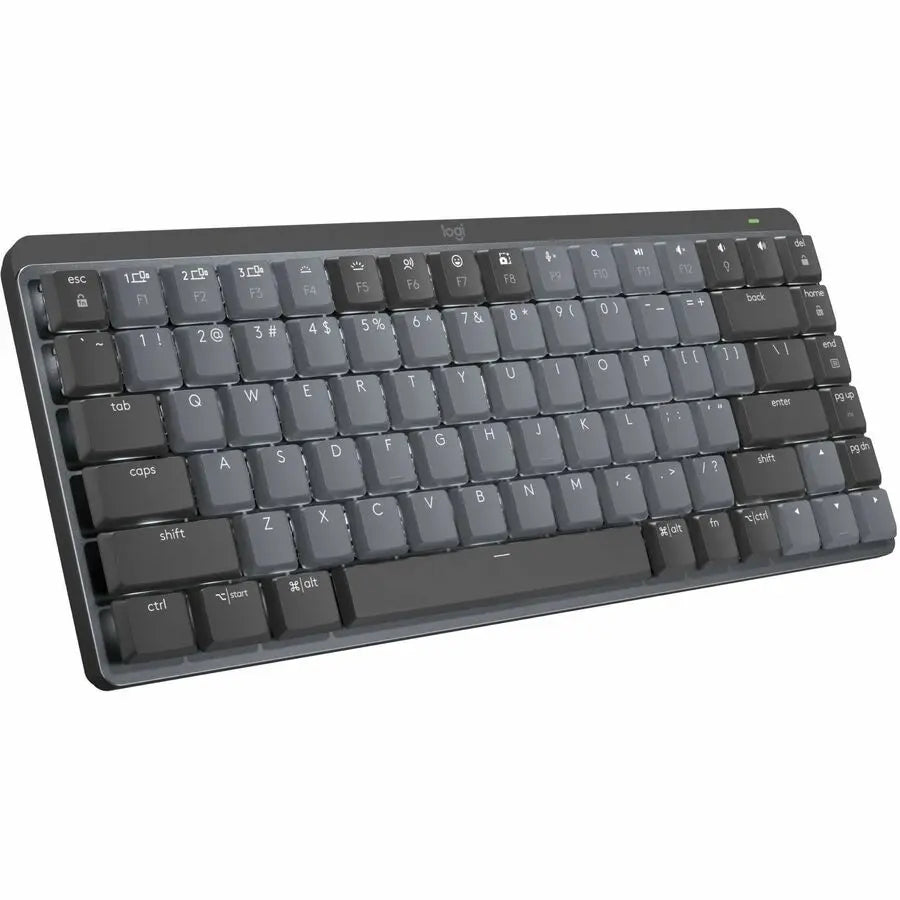 Logitech MX Mechanical Mini Minimalist Wireless Illuminated Keyboard, Clicky Switches, Bluetooth, Graphite