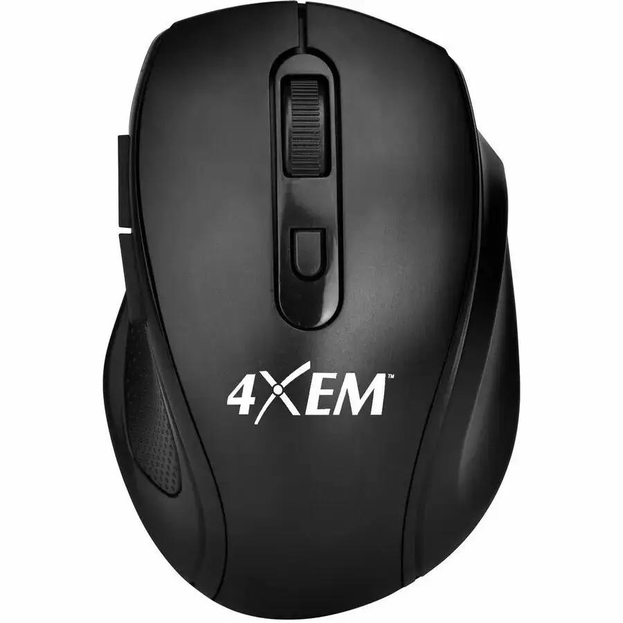 4XEM 20FT Range Wireless Mouse with USB-A 2.0, Optical, 5 Buttons, Right-Handed Design by 4XEM