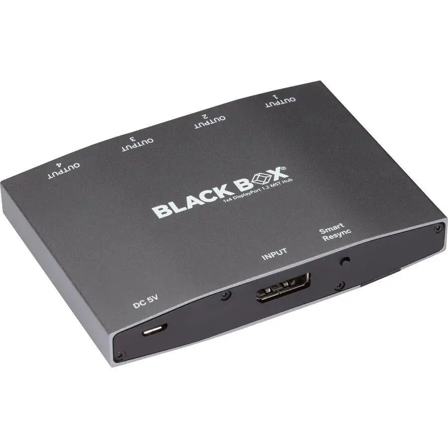 Black Box MST Hub - DisplayPort 1.2, 4K, 4-Port Multi-Display Video Splitter