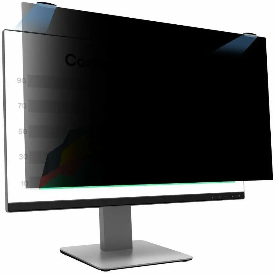 3M Privacy Screen Filter PF245W9EM for Monitors – Black, Magnetic Privacy Solution with Blue Light Reduction
