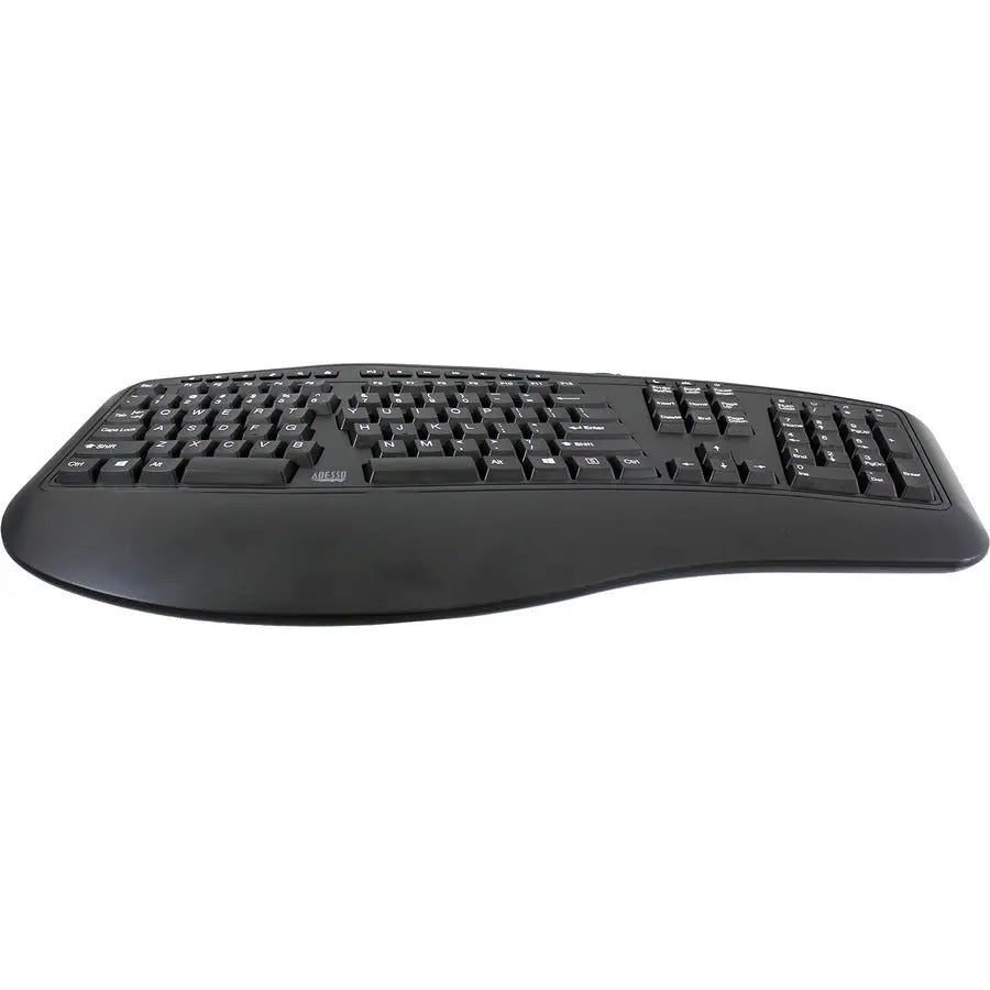 Adesso AKB-150UB Ergonomic Wired Keyboard with Split Layout and Hotkeys