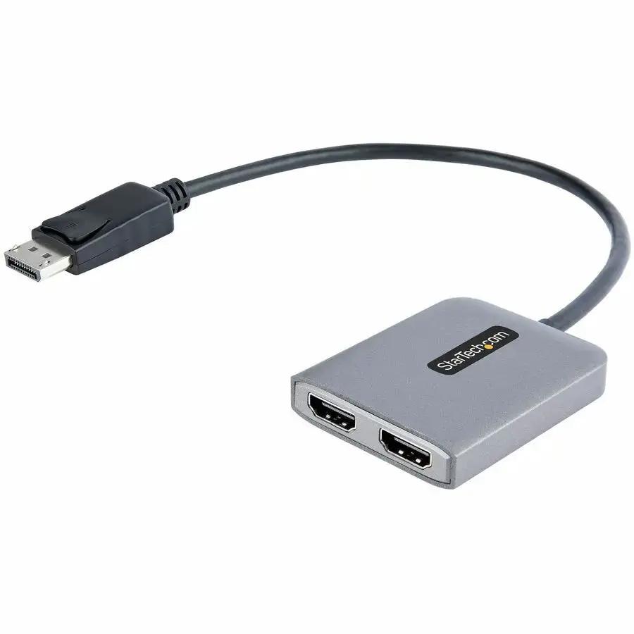 StarTech.com DisplayPort to Dual HDMI MST Hub (Part Number: MST14DP122HD) – Supports 2x 4K 60Hz HDMI Monitors with USB Power and Plug-and-Play Setup by StarTech.com