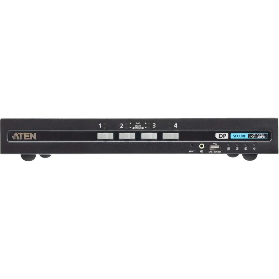 ATEN Technology CS1184DP4C 4-Port USB DisplayPort Secure KVM Switch with CAC