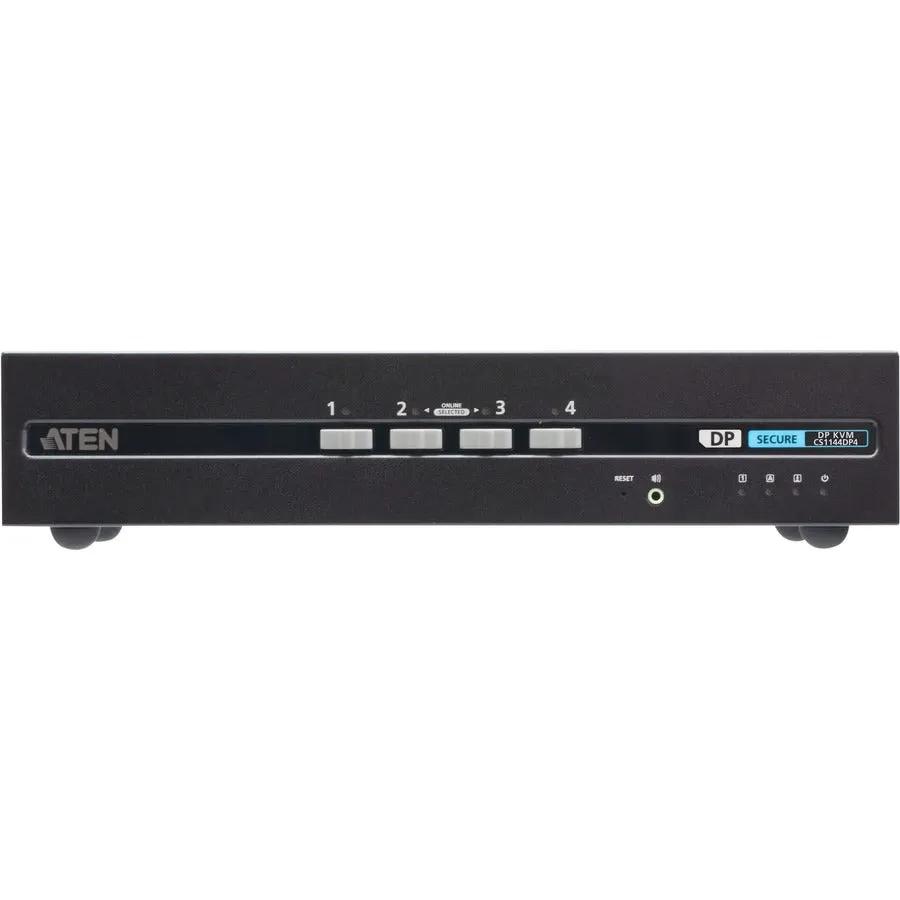 ATEN CS1144DP4 4-Port USB DisplayPort Dual Display Secure KVM Switch (PSD PP v4.0 Certified) by ATEN Technology, Inc