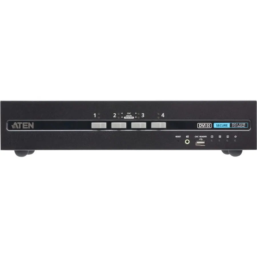 ATEN Technology Inc CS1144D4C 4-Port USB DVI Dual Display Secure KVM Switch with CAC