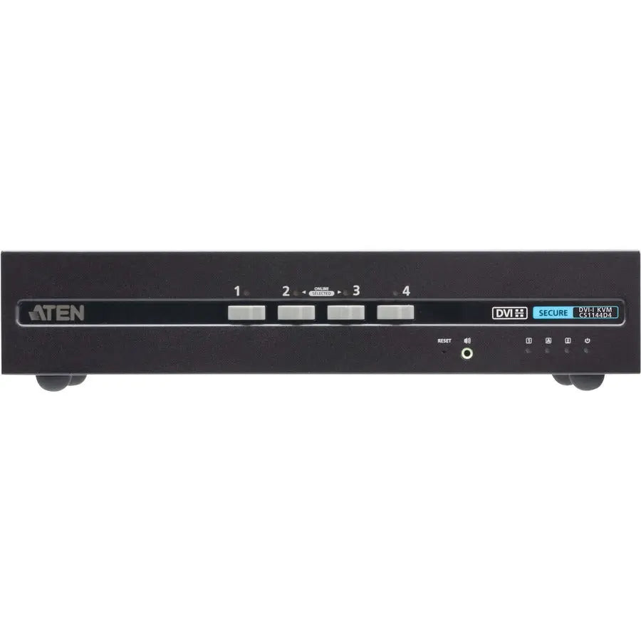 ATEN CS1144D4 4-Port USB DVI Dual Display Secure KVM Switch with PSD PP v4.0 Compliance