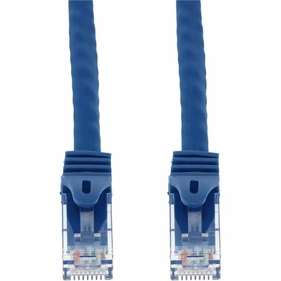 ADDON 5ft Blue CAT 6A PVC Ethernet Cable Snagless Easy Boot RJ-45 M/M by ADDON