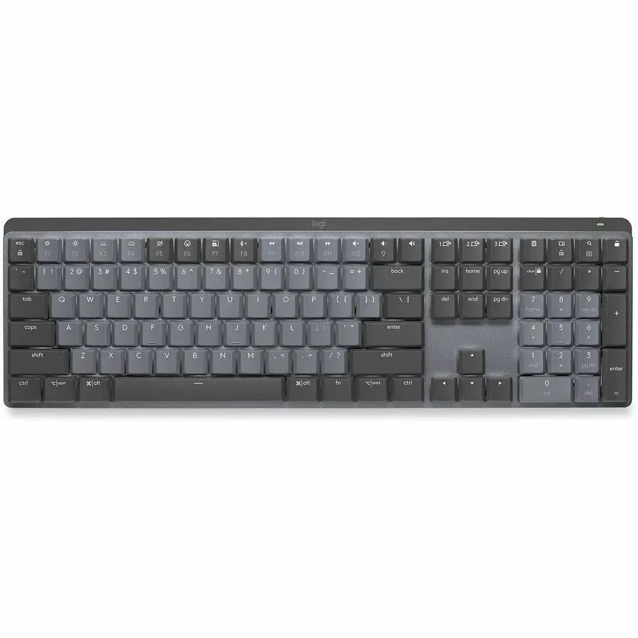 Logitech MX Mechanical Wireless Illuminated Performance Keyboard, Tactile Quiet Switches, Bluetooth, Graphite