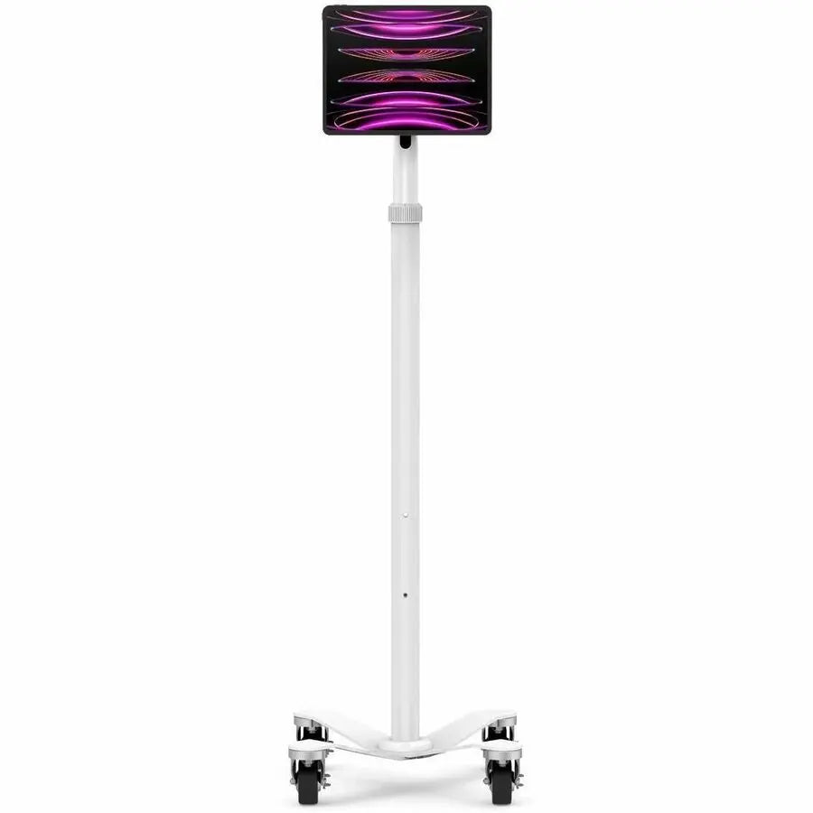 Compulocks Rise Freedom Medical Rolling Cart with Invisible Universal Tablet Mount - MCRSTDWSMP01W