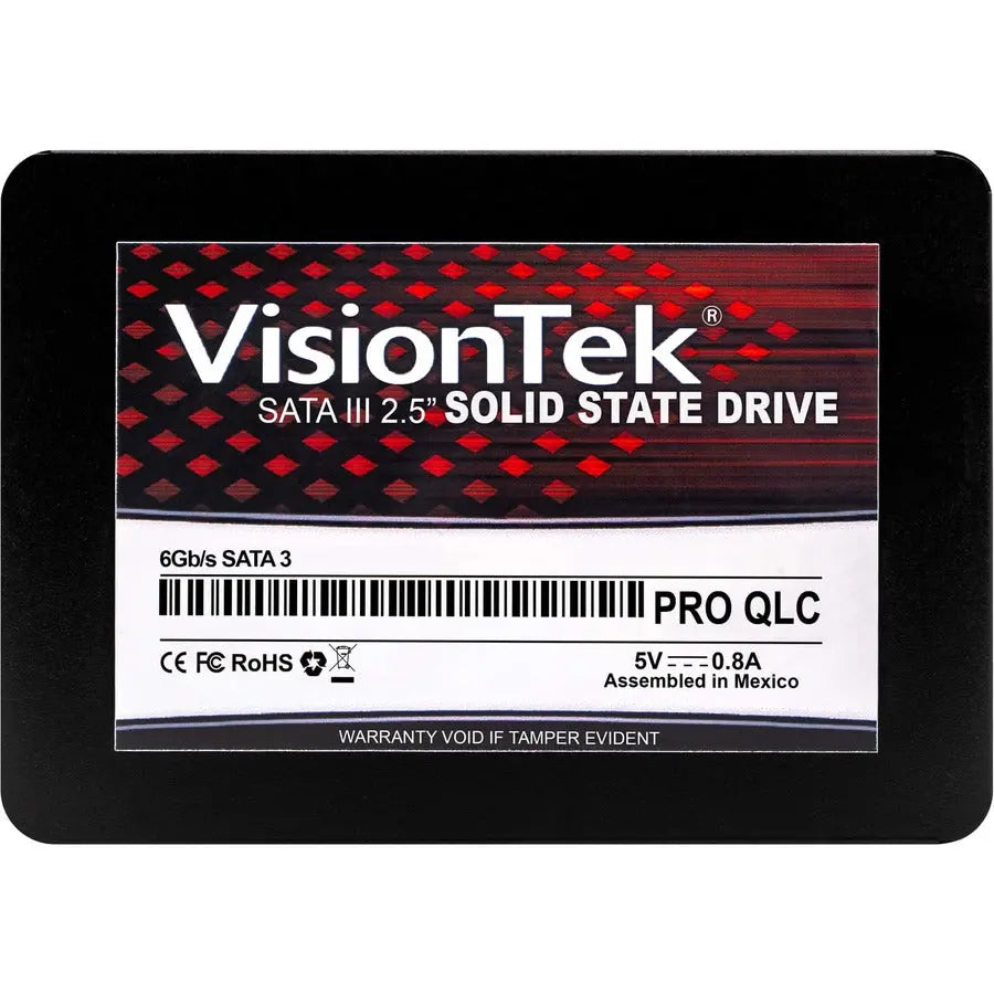 VisionTek Pro QLC 500GB 2.5" SATA SSD - Fast, Reliable Internal Storage