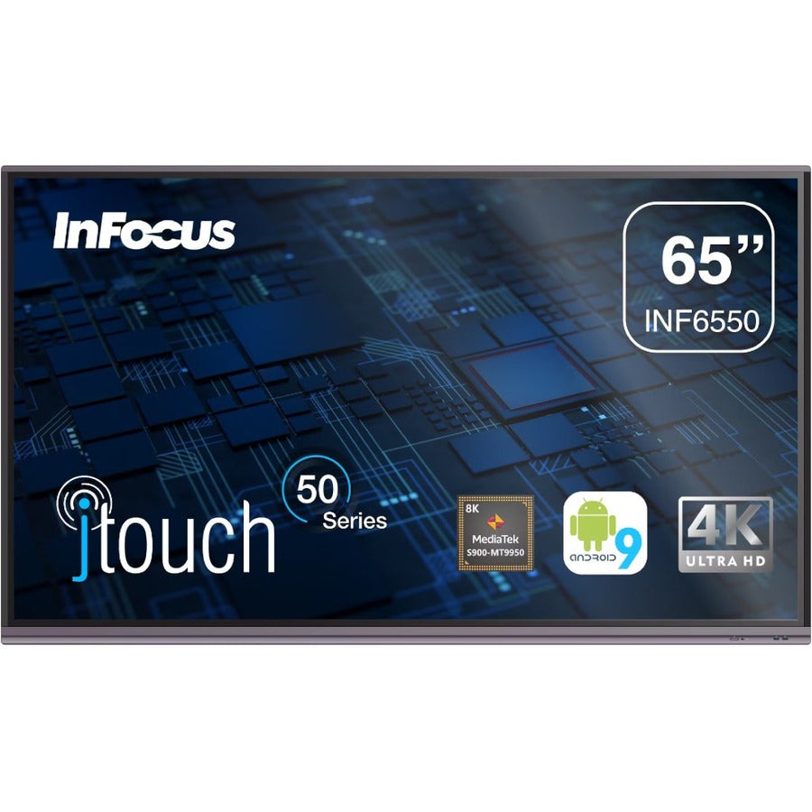 InFocus JTouch INF6550 Collaboration Display - 50 Series Interactive Touch Screen with 4K Video and Android 9