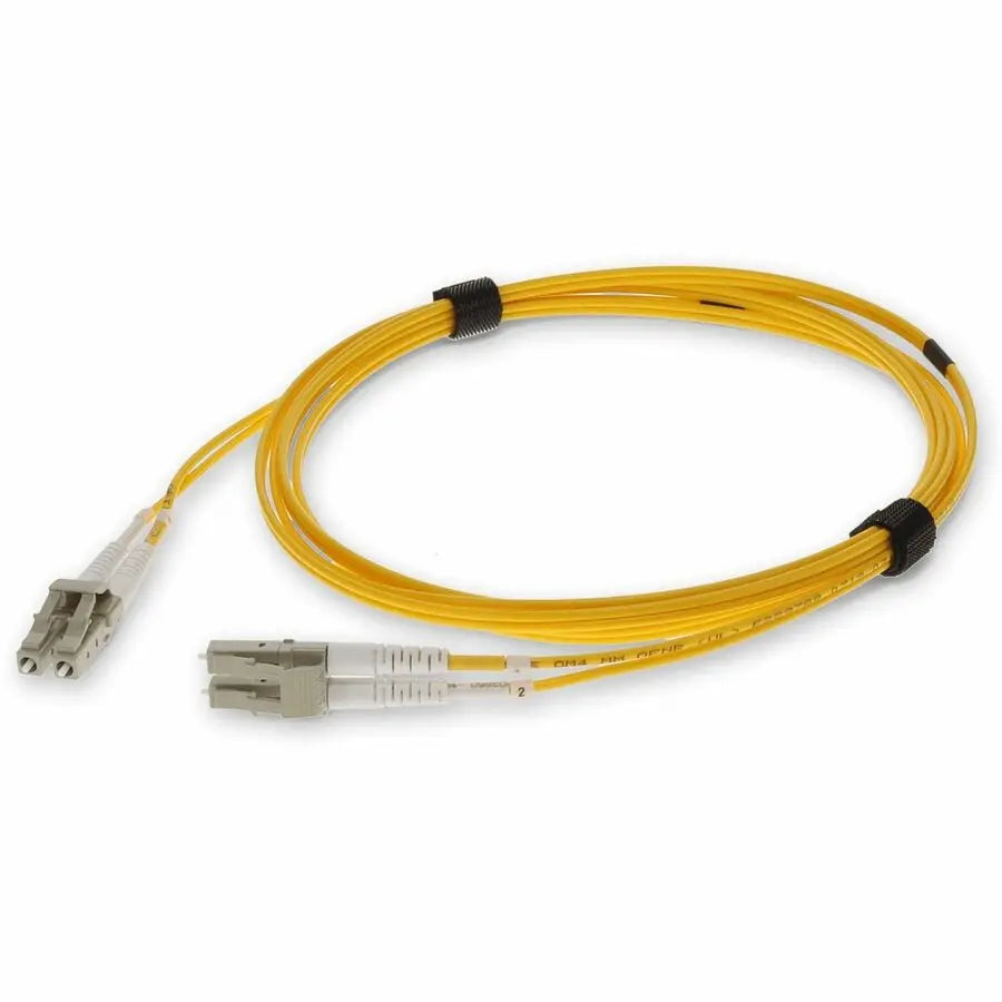 AddOn Fiber Optic Duplex Patch Network Cable, 8m LC Male to LC Male OM3 Yellow