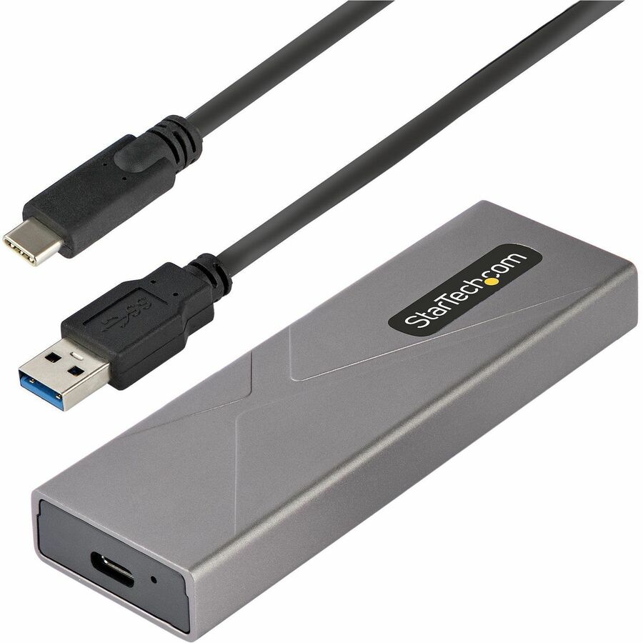StarTech.com M2-USB-C-NVME-SATA External Drive Enclosure for M.2 SSDs, USB-C & USB-A Compatibility