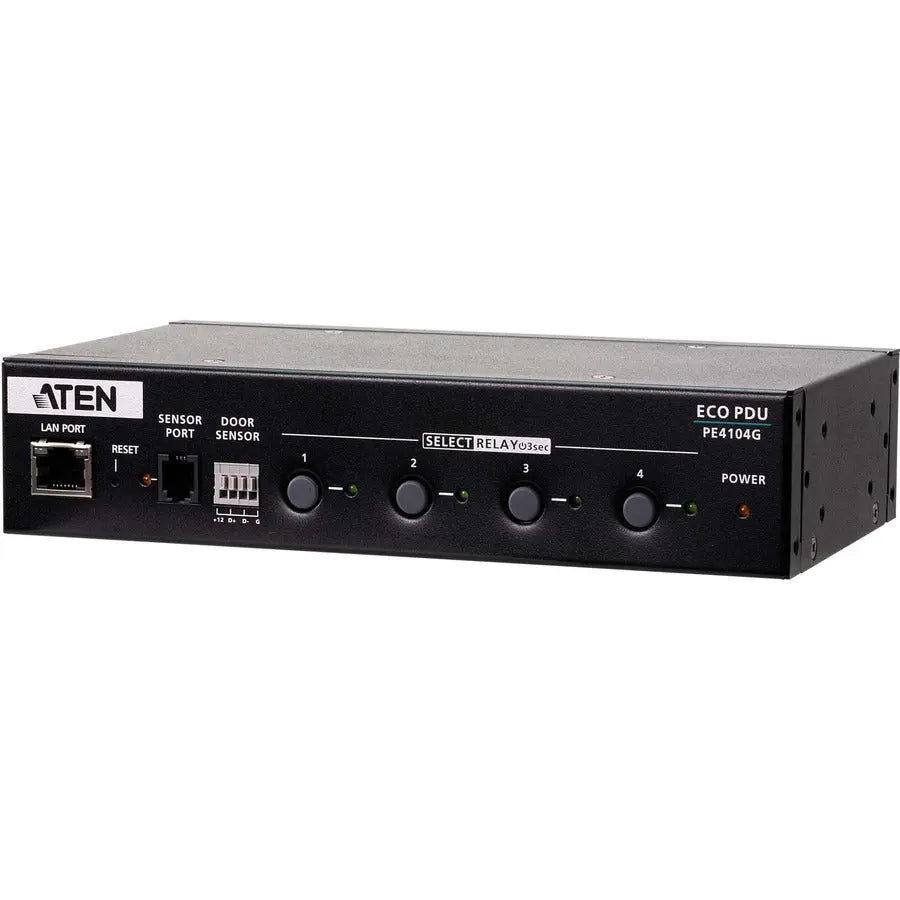 ATEN PE4104G 4-Outlet IP Control Box – Compact Power Distribution Unit with Remote Management