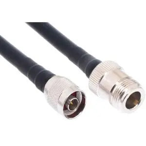 ENET N-Type Male to N-Type Female LMR400 Coaxial Antenna Cable - 50 ft, Black