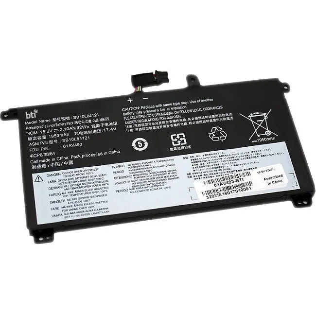 Battery Technology Inc. 01AV493-BTI Replacement Battery for Lenovo ThinkPad P51S, P52S, T570, T580