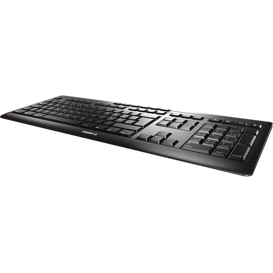 Cherry Americas CHERRY STREAM Keyboard JK-8500GB-2 – Durable, Quiet, Spill-Resistant Office Keyboard with Multimedia Keys and USB Connectivity