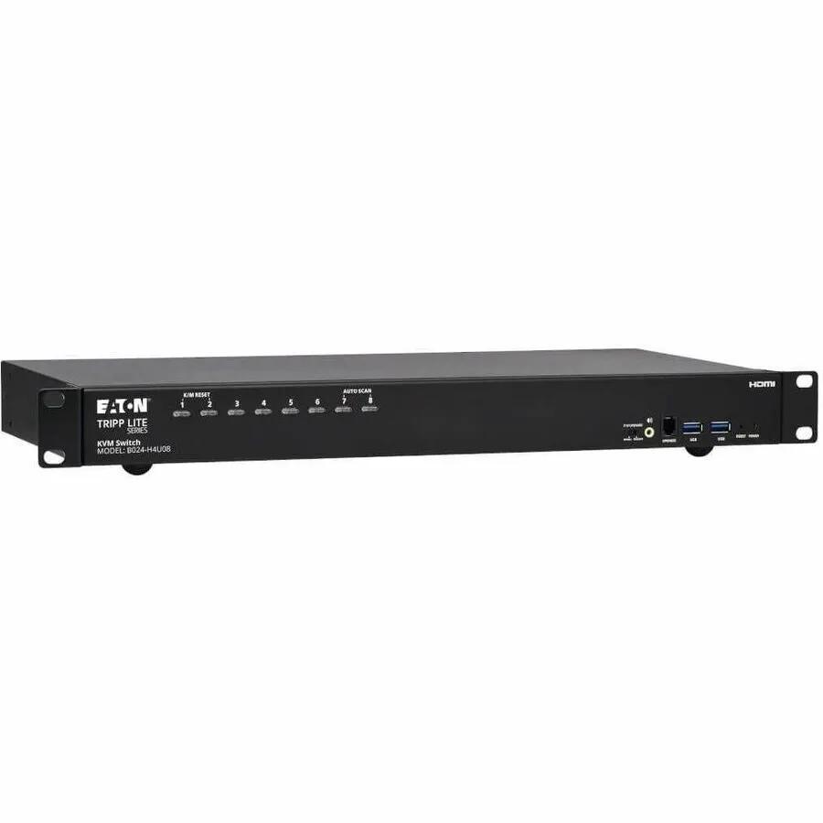 Eaton B024-H4U08 8-Port 4K HDMI & USB KVM Switch for Multi-Computer Control by EATON TRIPP LITE SERIES CONNECTIVIT