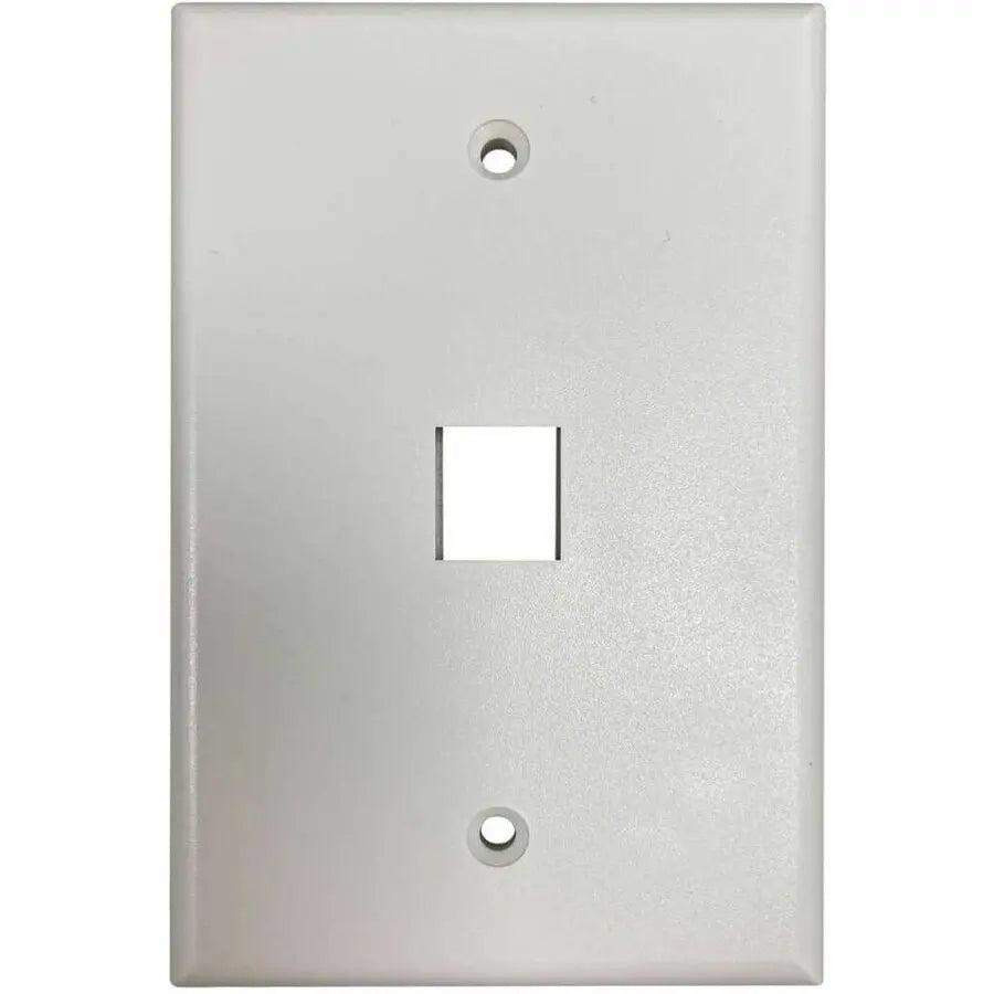 Eaton Tripp Lite Series Safe-IT 1-Port Single-Gang Keystone Wall Plate, Antibacterial Ivory Matte