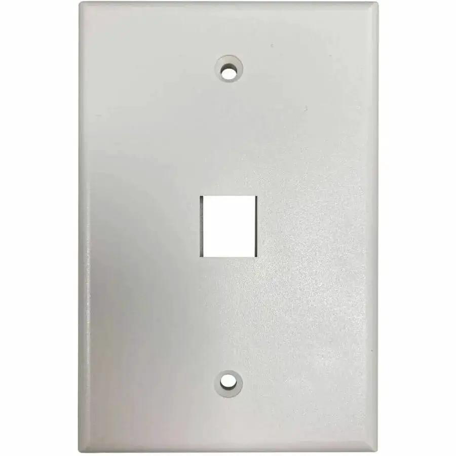 Eaton Tripp Lite Series Safe-IT 1-Port Single-Gang Keystone Wall Plate, Antibacterial Ivory Matte by Eaton Corporation