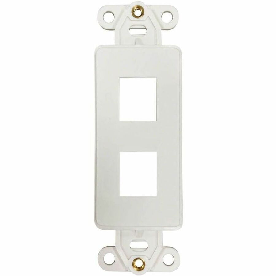 Eaton Tripp Lite Series N042DAB-002V-IV 2-Port Antibacterial Wall-Mount Insert, Ivory – In-Wall Audio, Video, Voice & Data Cable Connectors
