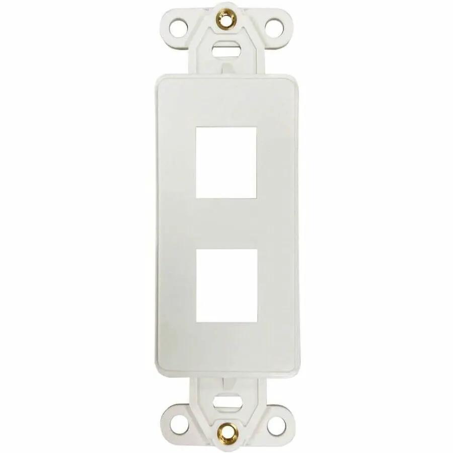 Eaton Tripp Lite Series N042DAB-002V-IV 2-Port Antibacterial Wall-Mount Insert, Ivory – In-Wall Audio, Video, Voice & Data Cable Connectors by EATON TRIPP LITE SERIES CONNECTIVIT