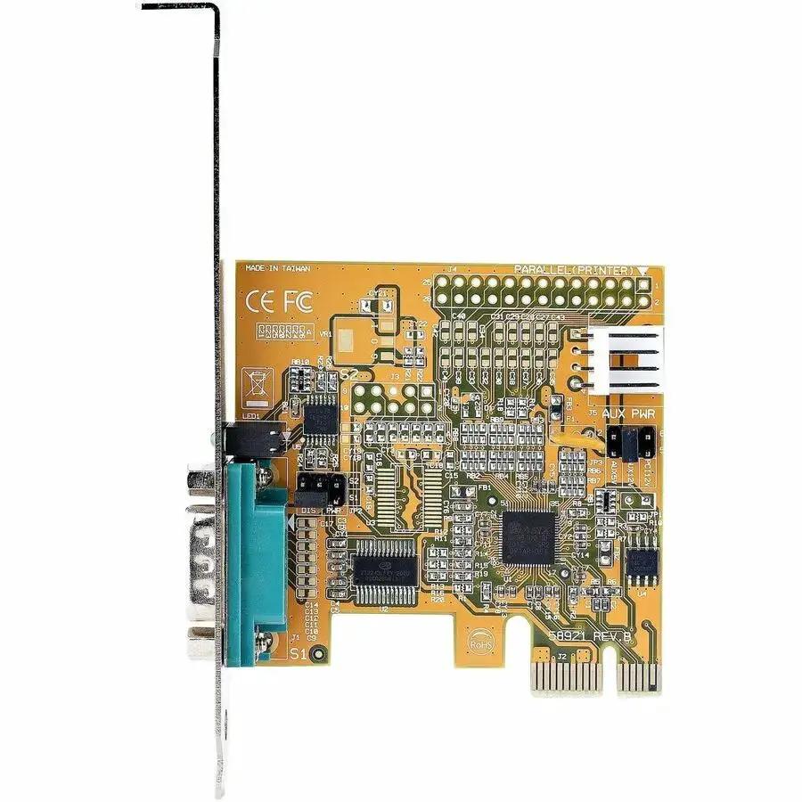 StarTech.com 1-Port PCIe Serial Card - PCIe to RS232 (DB9) Interface with 16C1050 UART for Windows and Linux by StarTech.com