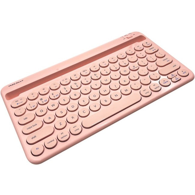 Macally BTTABKEYBATP Rechargeable Bluetooth Compact Keyboard, Pink