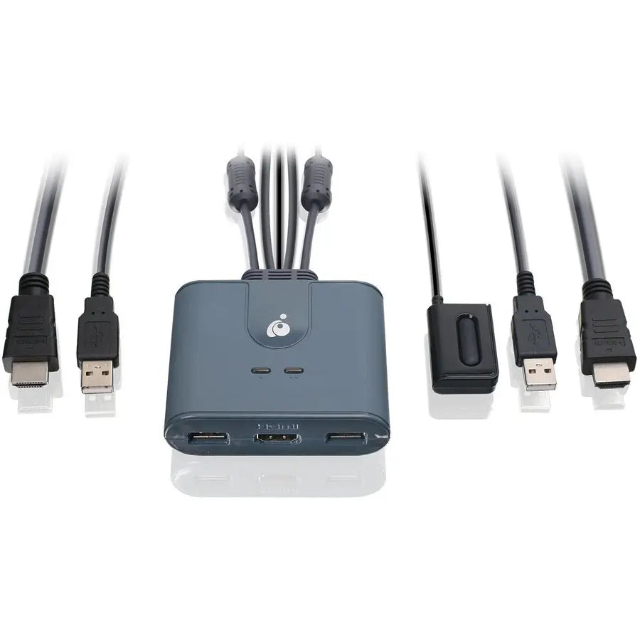 IOGEAR GCS32HU 2-Port Full HD HDMI KVM Switch with USB Control for PC and Mac