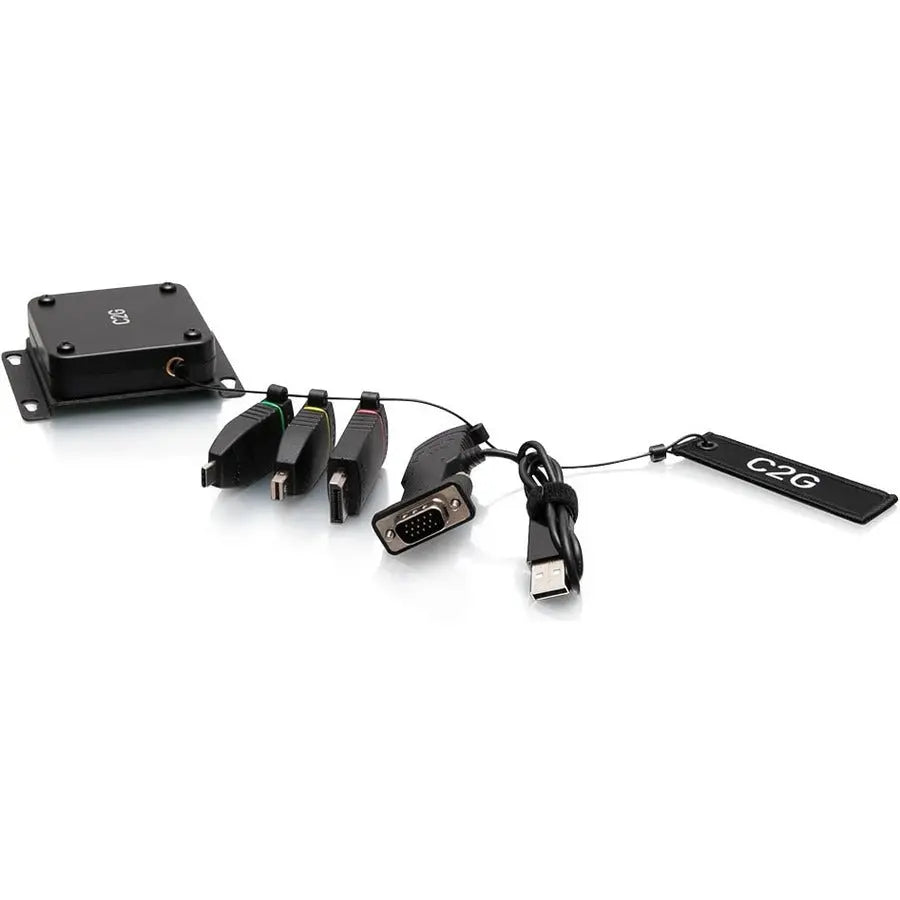 C2G Patented Retractable Universal 4K HDMI Adapter Ring Kit for Conference Rooms and Classrooms