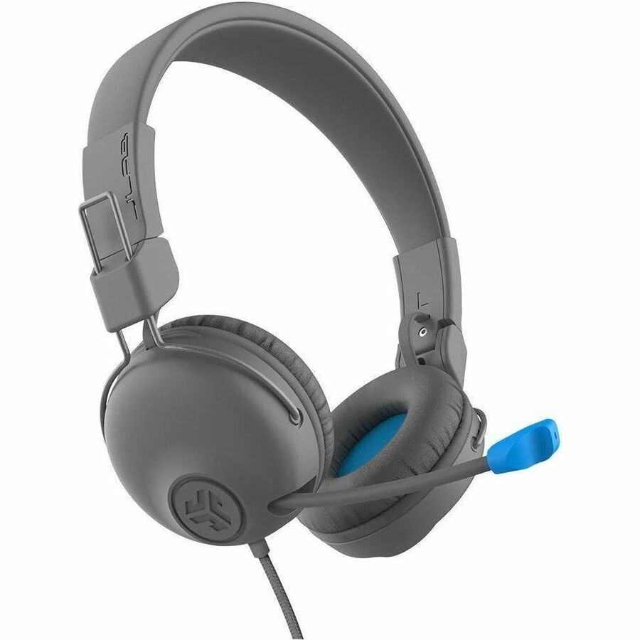 JLab JBuddies Learn On-Ear Kids Headphones, Blue, HJLEARNRGRYBLU4