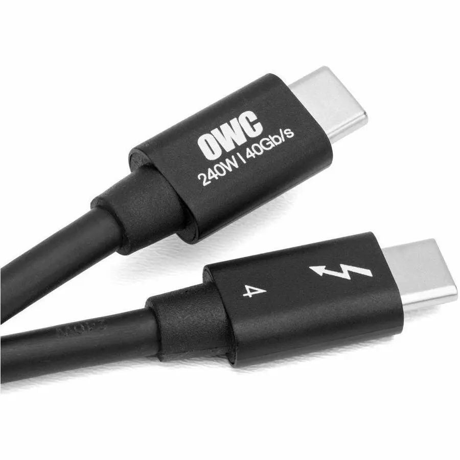 OWC 0.7M (28 Inch) Thunderbolt 4 and USB-C Cable – Universal Data Transfer and Power Delivery