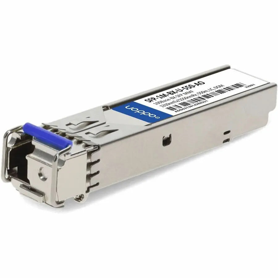 AddOn MSA and TAA Compliant 100Base-BX SFP Transceiver (MMF, 1310nmTx/1550nmRx, 550m, LC, DOM)