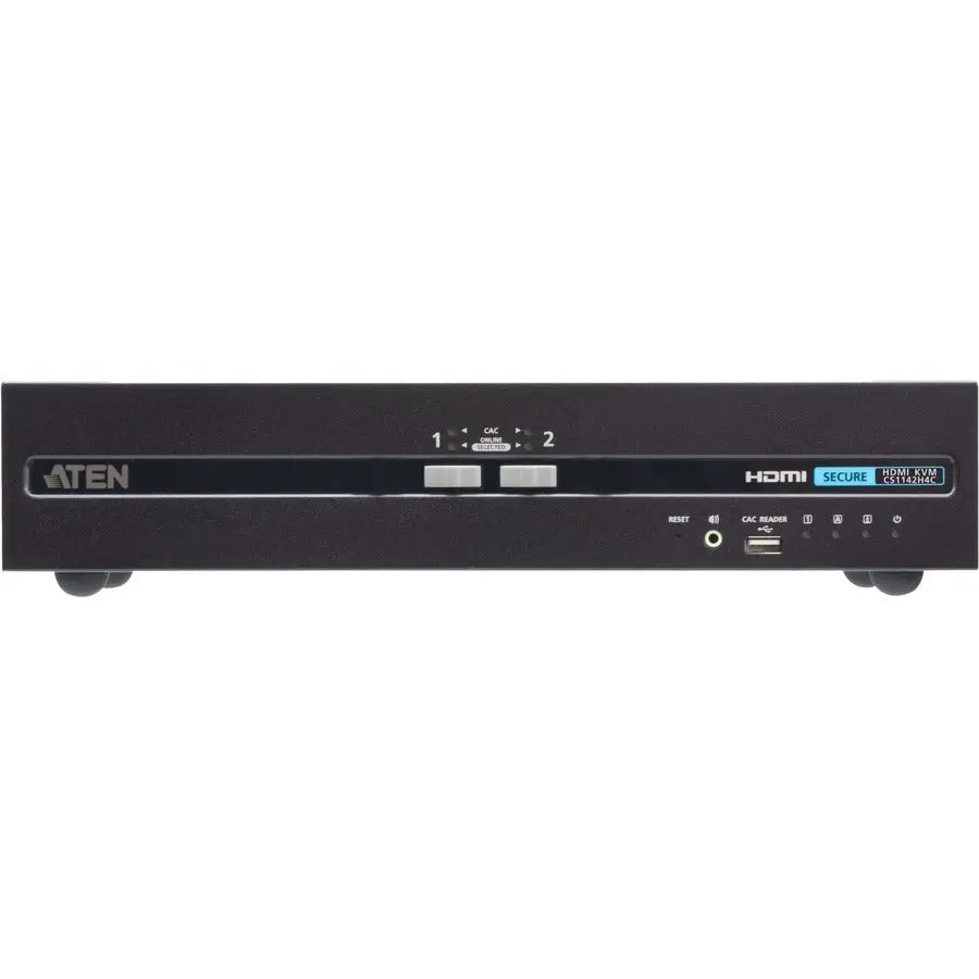 ATEN CS1142H4C Secure 2-Port USB HDMI Dual Display KVM Switch with CAC and PSD PP v4.0 Compliance