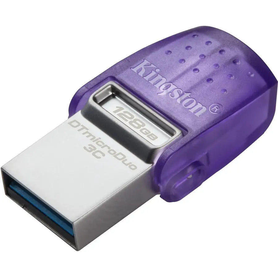 Kingston DataTraveler microDuo 3C USB Flash Drive 128GB - Dual USB Type-C and Type-A Storage Solution