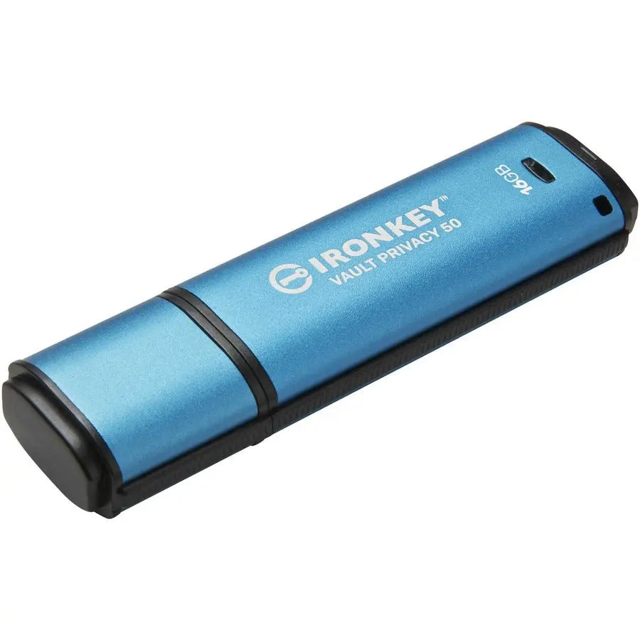 Kingston IronKey Vault Privacy 50 Series 16GB USB 3.2 Flash Drive with Hardware Encryption