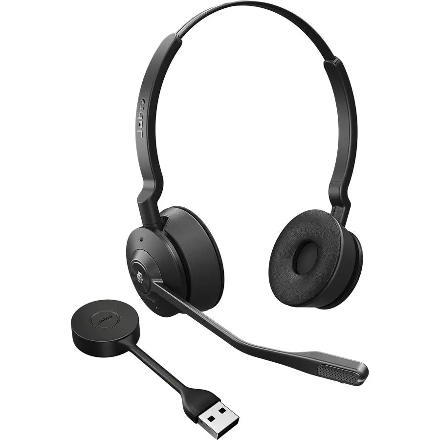 Jabra Engage 55 Headset with Wireless Range up to 490 ft, Noise-Canceling Microphone, and DECT Security
