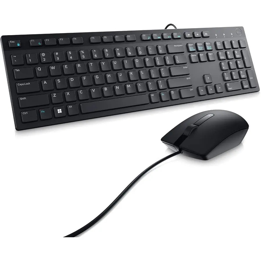 Dell Technologies KM300C Wired Keyboard and Mouse Set – Black, Optical 1000 DPI Tracking for PC & Windows 11