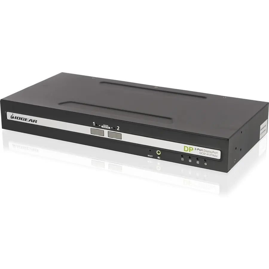 IOGEAR GCS1412TAA4 2-Port Single View DisplayPort KVM Switch with Audio and CAC Protection