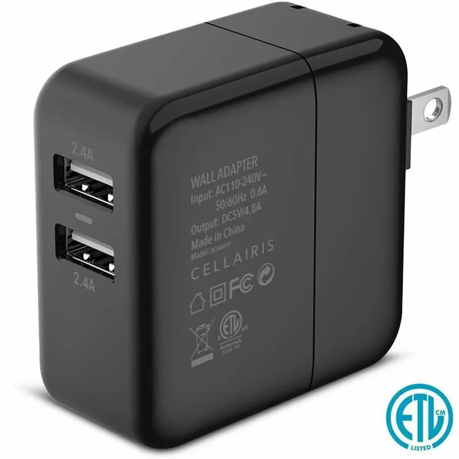 Cellairis AC Adapter Model 04-0150093 – 120V AC to 5V DC Power Supply for Smartphones and Portable Devices