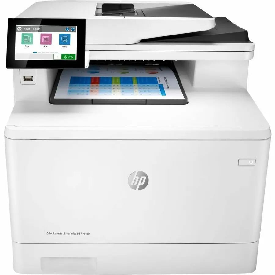 HP LaserJet Enterprise M480f Color Multifunction Printer - Fast, Secure, All-in-One Office Solution